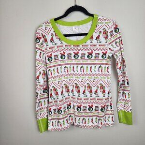 Hanna Andersson Grinch pajama top sz S Holidays Christmas